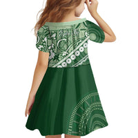 Green Bula Fiji Family Matching Puletasi and Hawaiian Shirt Fijian Language Week Tapa Cloth - Pastel LT14 - Polynesian Pride