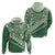 Green Bula Fiji Zip Hoodie Fijian Language Week Tapa Cloth - Pastel
