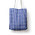Royal Blue Japanese Palaka Pride Tote Bag - Polynesian Pride