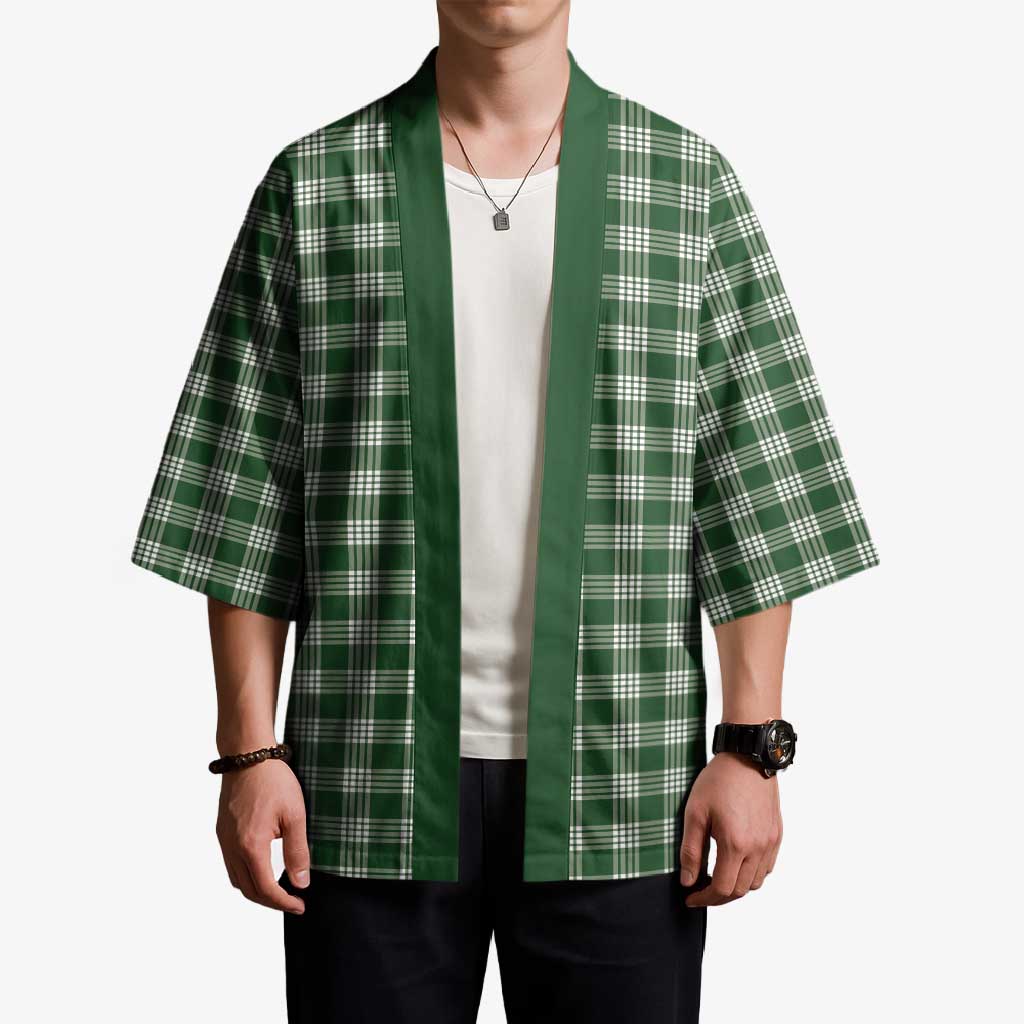 Hunter Green Japanese Palaka Pride Kimono - Polynesian Pride