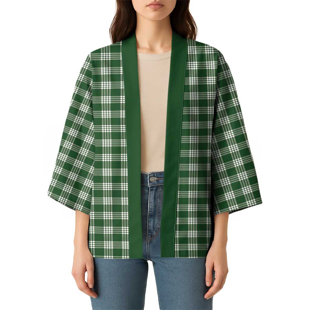 Hunter Green Japanese Palaka Pride Kimono - Polynesian Pride