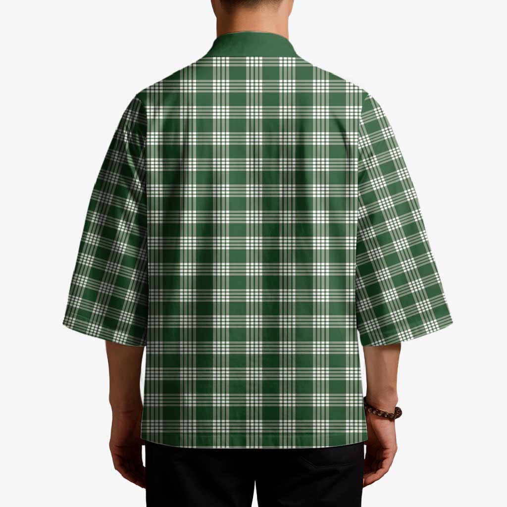 Hunter Green Japanese Palaka Pride Kimono - Polynesian Pride