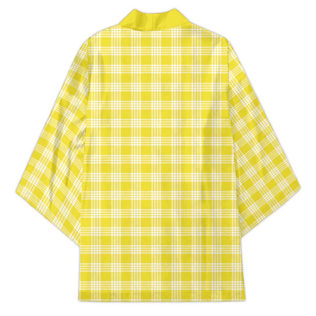 Yellow Japanese Palaka Pride Kimono - Polynesian Pride