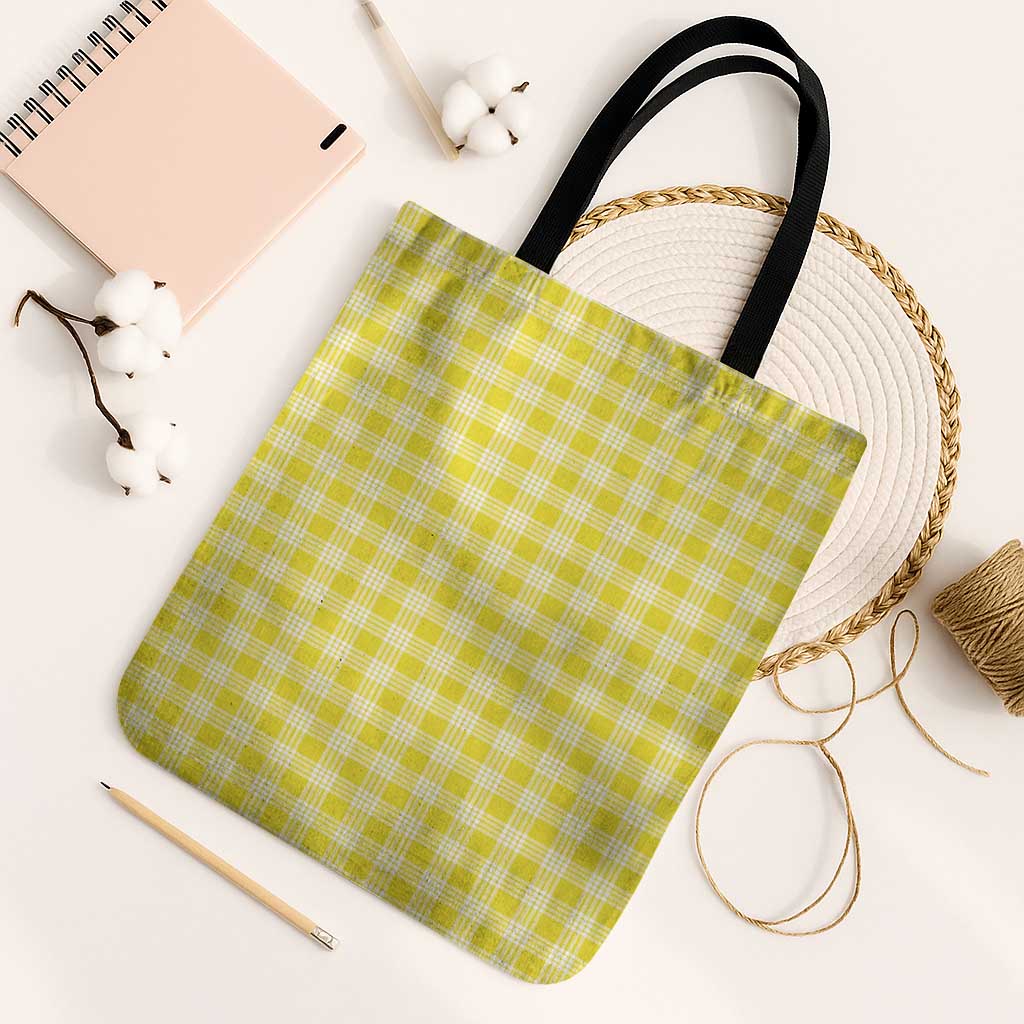 Yellow Japanese Palaka Pride Tote Bag - Polynesian Pride