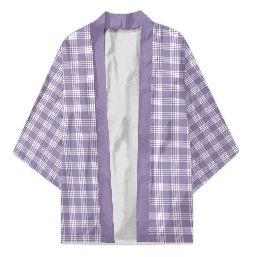 Lavender Japanese Palaka Pride Kimono - undefined