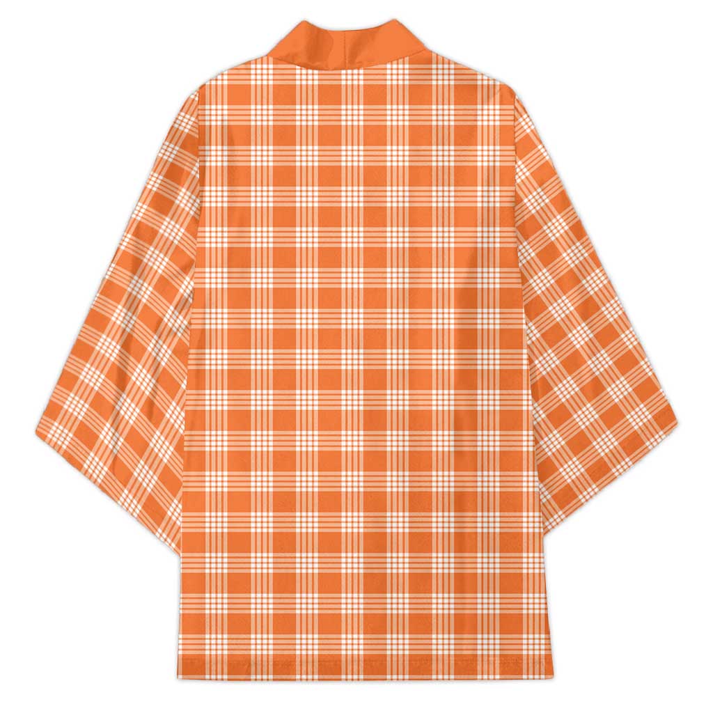 Orange Japanese Palaka Pride Kimono - Polynesian Pride