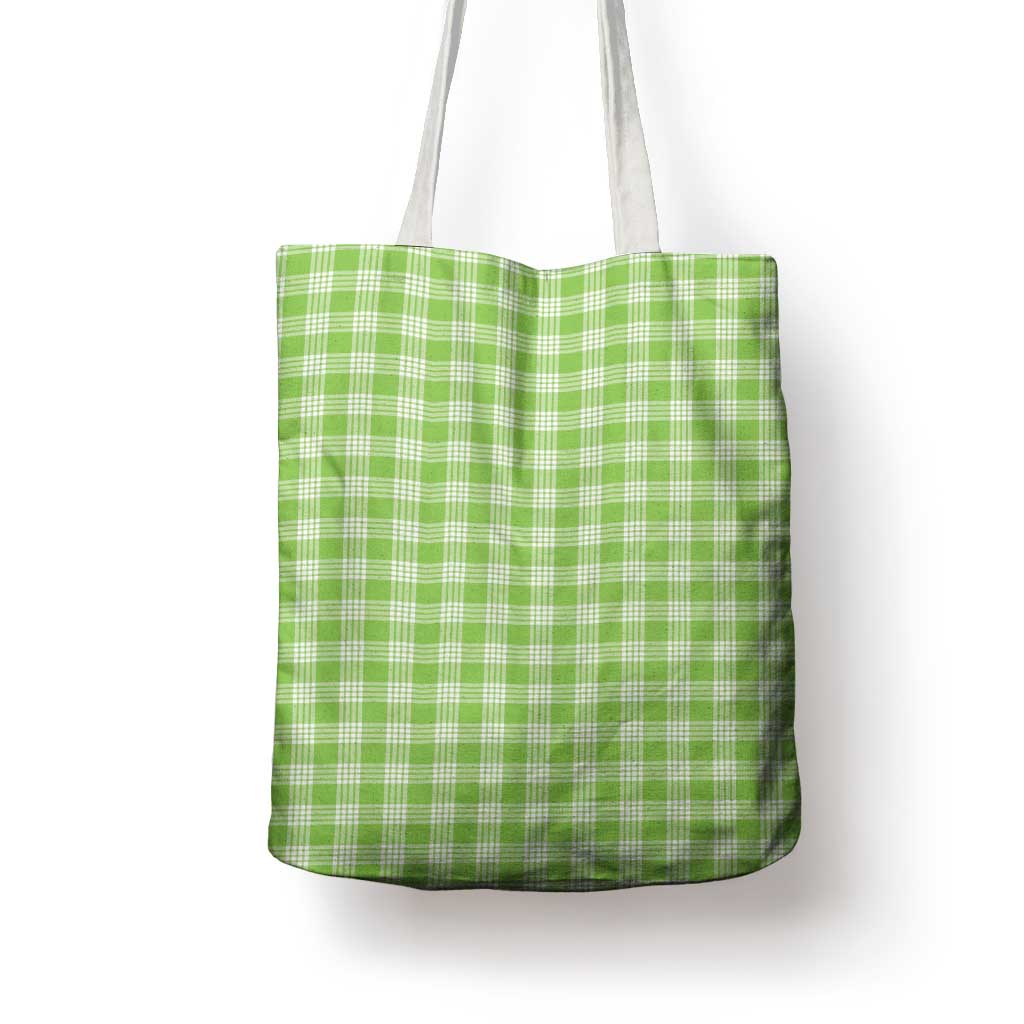 Bright Green Japanese Palaka Pride Tote Bag - Polynesian Pride
