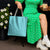 Turquoise Japanese Palaka Pride Tote Bag - Polynesian Pride