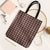 Brown Japanese Palaka Pride Tote Bag - Polynesian Pride