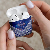 Toa Samoa Rugby AirPods Case 40th Anniversary Samoan Siapo Pattern LT14 - Polynesian Pride