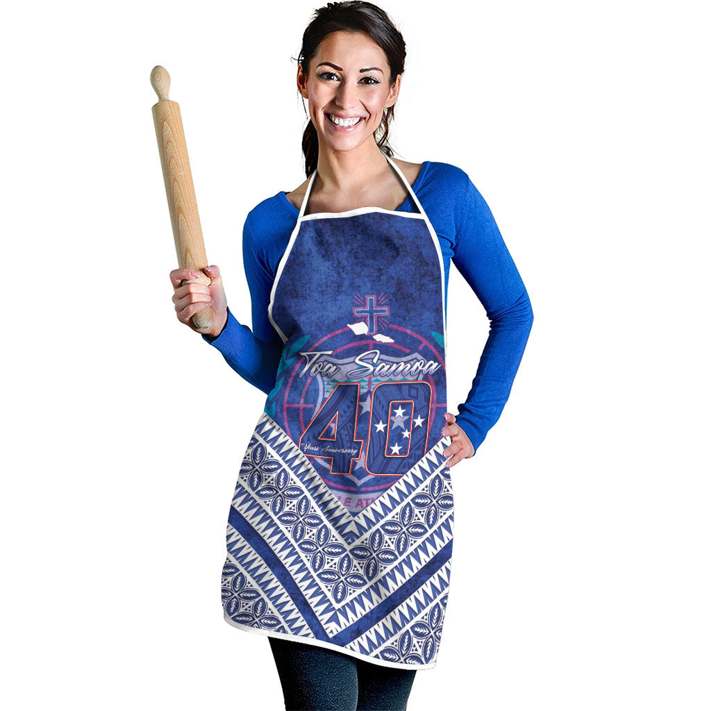 Toa Samoa Rugby Apron 40th Anniversary Samoan Siapo Pattern LT14 - Polynesian Pride