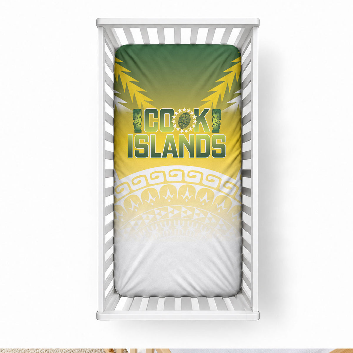 Cook Islands Rugby Baby Bed Cover Come On Kukis LT14 28 × 52 in Multicolor - Polynesian Pride