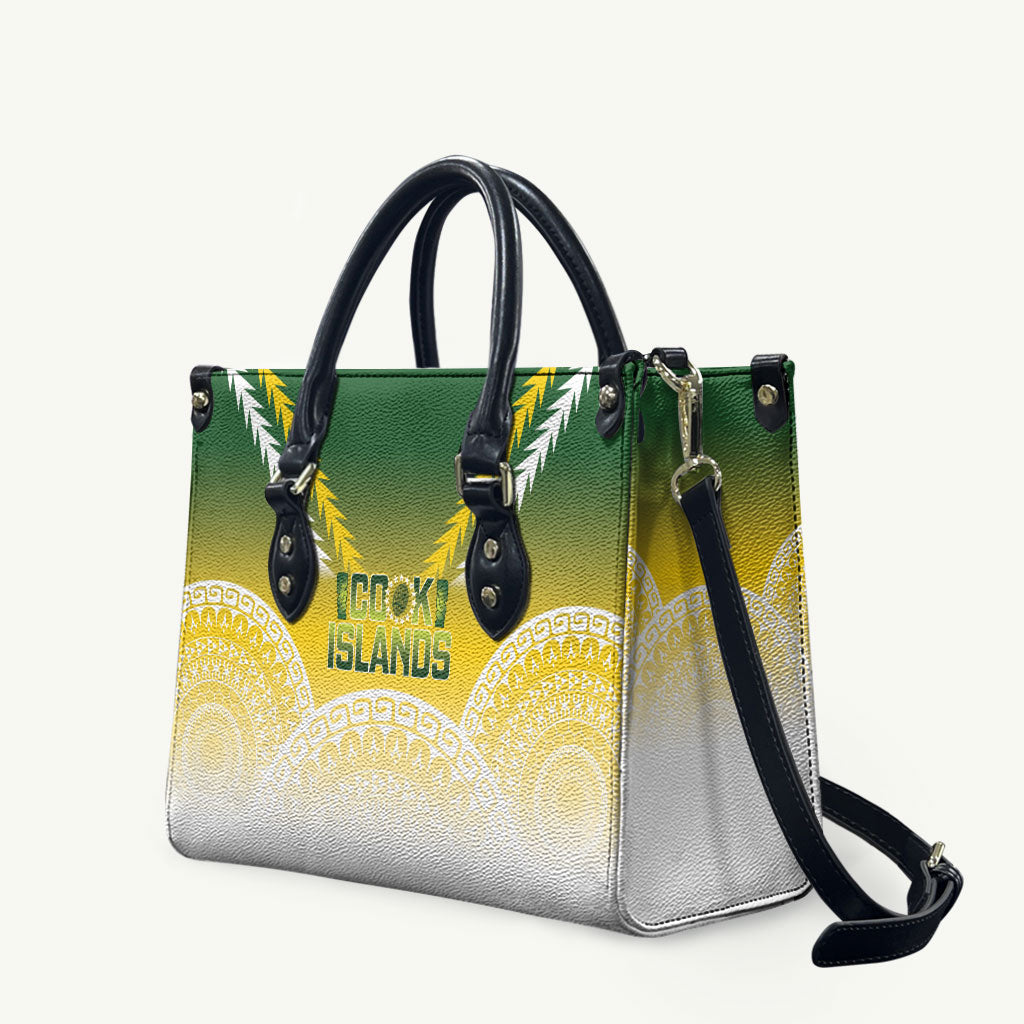 Cook Islands Rugby Leather Bag Come On Kukis LT14 Multicolor - Polynesian Pride