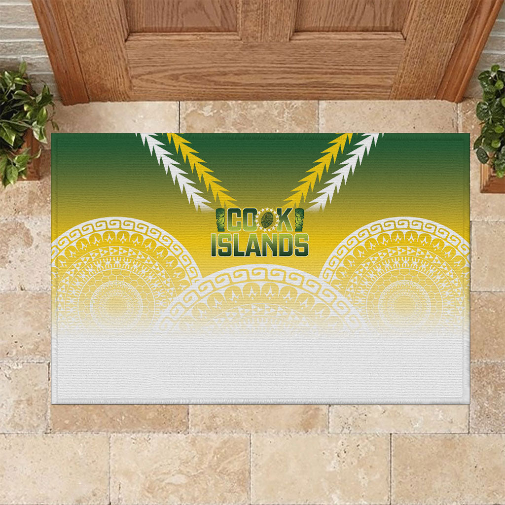 Cook Islands Rugby Rubber Doormat Come On Kukis LT14 Multicolor - Polynesian Pride