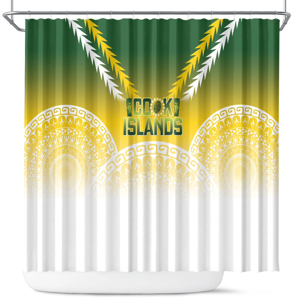 Cook Islands Rugby Shower Curtain Come On Kukis LT14 Multicolor - Polynesian Pride