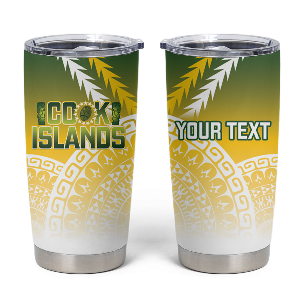 Cook Islands Rugby Custom Tumbler Cup Come On Kukis LT14 Multicolor - Polynesian Pride