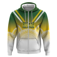 Cook Islands Rugby Custom Zip Hoodie Come On Kukis LT14 Zip Hoodie Multicolor - Polynesian Pride