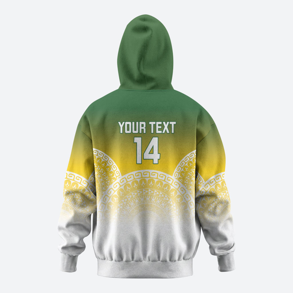 Cook Islands Rugby Custom Zip Hoodie Come On Kukis LT14 - Polynesian Pride