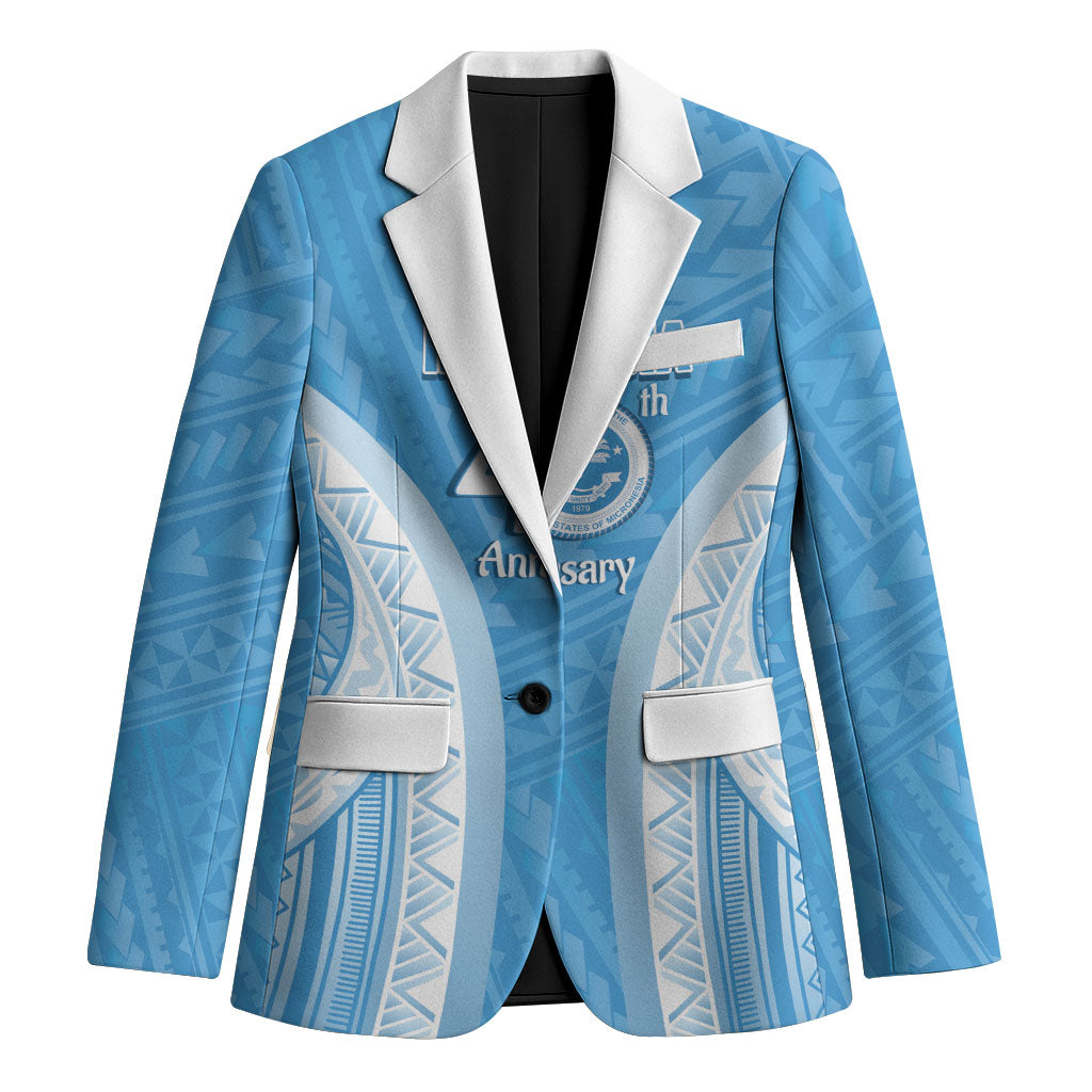 Federated States of Micronesia Independence Day Blazer FSM 40th Anniversary Proud LT14 Unisex Blue - Polynesian Pride