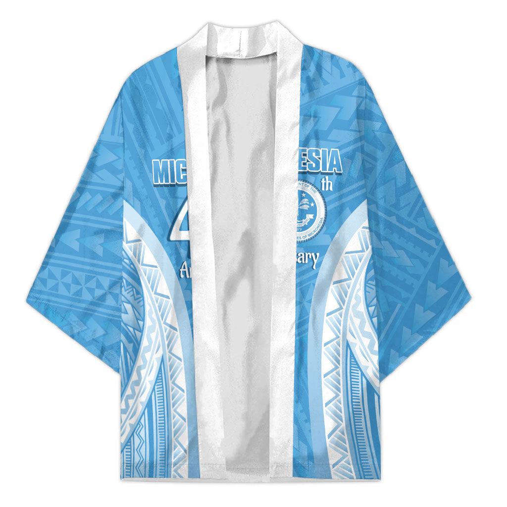 Federated States of Micronesia Independence Day Kimono FSM 40th Anniversary Proud LT14 Unisex Blue - Polynesian Pride
