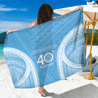 Federated States of Micronesia Independence Day Sarong FSM 40th Anniversary Proud LT14 One Size 44 x 66 inches Blue - Polynesian Pride