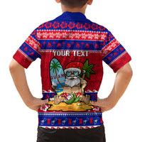 Custom Guam Christmas Family Matching Puletasi Dress and Hawaiian Shirt Guaman Santas Felis Pasgua LT14 - Polynesian Pride