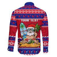 Custom Guam Christmas Family Matching Puletasi Dress and Hawaiian Shirt Guaman Santas Felis Pasgua LT14 - Polynesian Pride