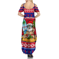 Custom Guam Christmas Summer Maxi Dress Guaman Santas Felis Pasgua LT14 - Polynesian Pride