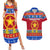 Custom Philippines Christmas Couples Matching Summer Maxi Dress and Hawaiian Shirt Filipino Parol Maligayang Pasko LT14 Blue - Polynesian Pride