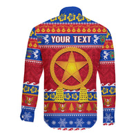 Custom Philippines Christmas Long Sleeve Button Shirt Filipino Parol Maligayang Pasko LT14 - Polynesian Pride