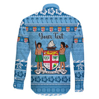 Custom Fiji Christmas Family Matching Mermaid Dress and Hawaiian Shirt Fijian Tapa Marau na Kerisimasi LT14 - Polynesian Pride