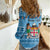 Custom Fiji Christmas Women Casual Shirt Fijian Tapa Marau na Kerisimasi LT14 - Polynesian Pride
