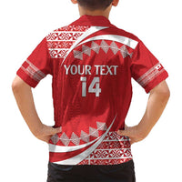Custom Mate Maa Tonga Family Matching Long Sleeve Bodycon Dress and Hawaiian Shirt 2024 Go Champions LT14 - Polynesian Pride