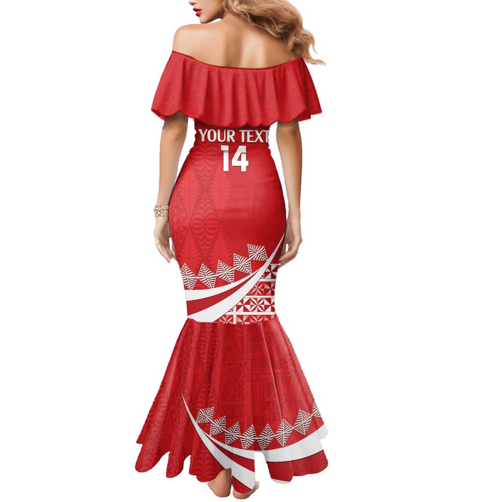 Custom Mate Maa Tonga Family Matching Mermaid Dress and Hawaiian Shirt 2024 Go Champions