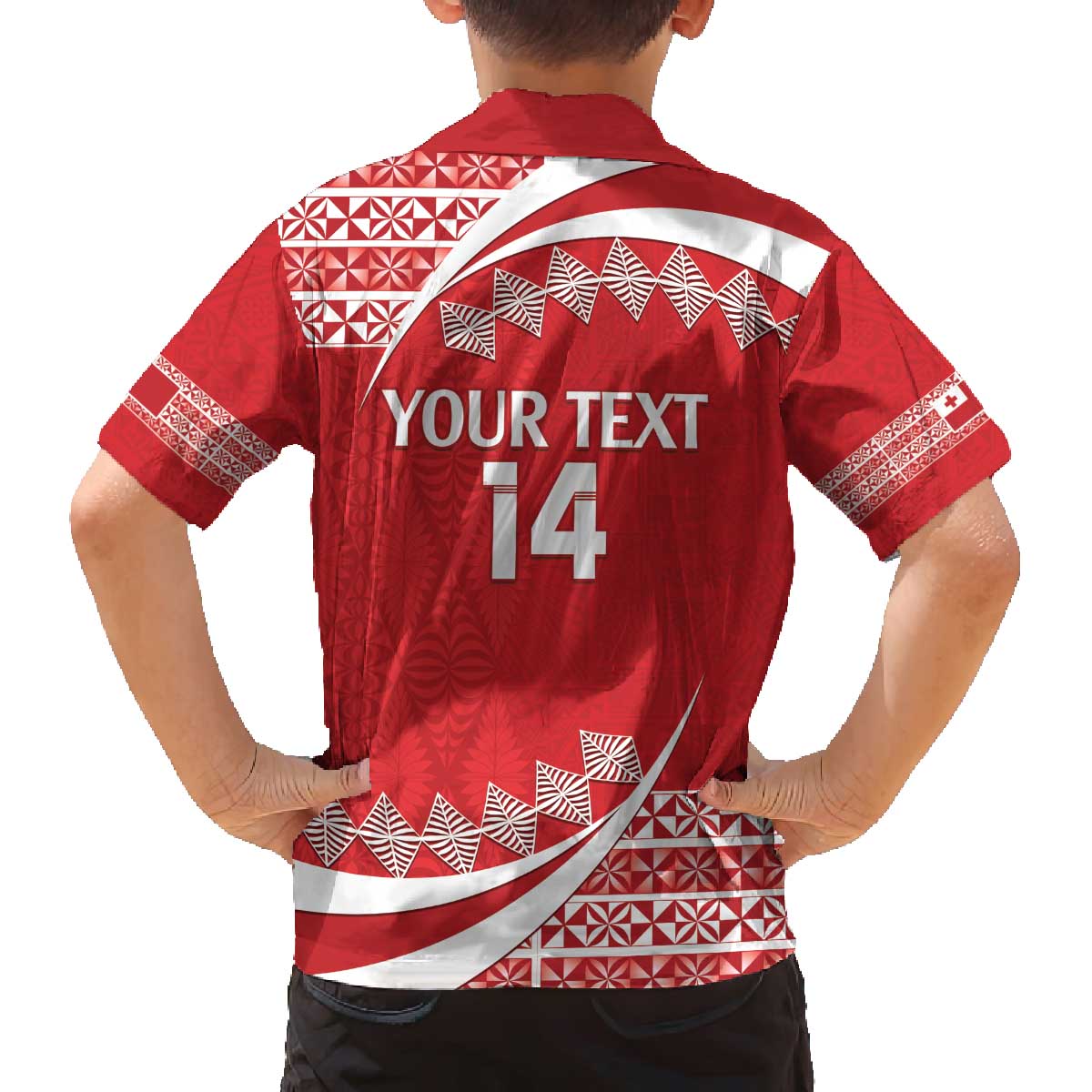 Custom Mate Maa Tonga Family Matching Off The Shoulder Long Sleeve Dress and Hawaiian Shirt 2024 Go Champions LT14 - Polynesian Pride