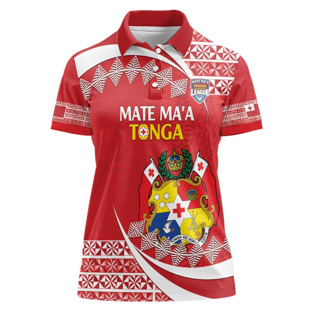 Custom Mate Maa Tonga Women Polo Shirt 2024 Go Champions