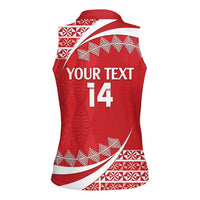 Custom Mate Maa Tonga Women Sleeveless Polo Shirt 2024 Go Champions