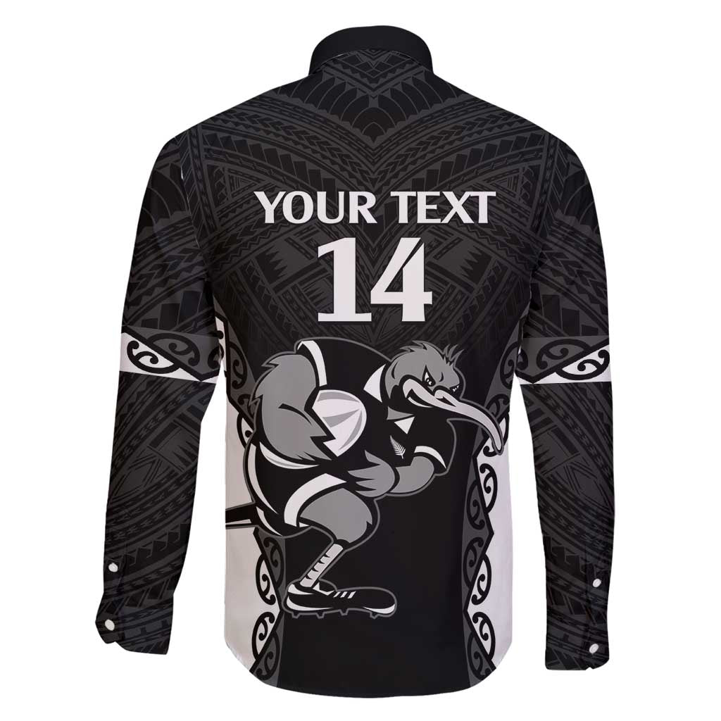 Aotearoa Rugby Custom Family Matching Mermaid Dress and Hawaiian Shirt Maori Kiwi - Mascot Style LT14 - Polynesian Pride