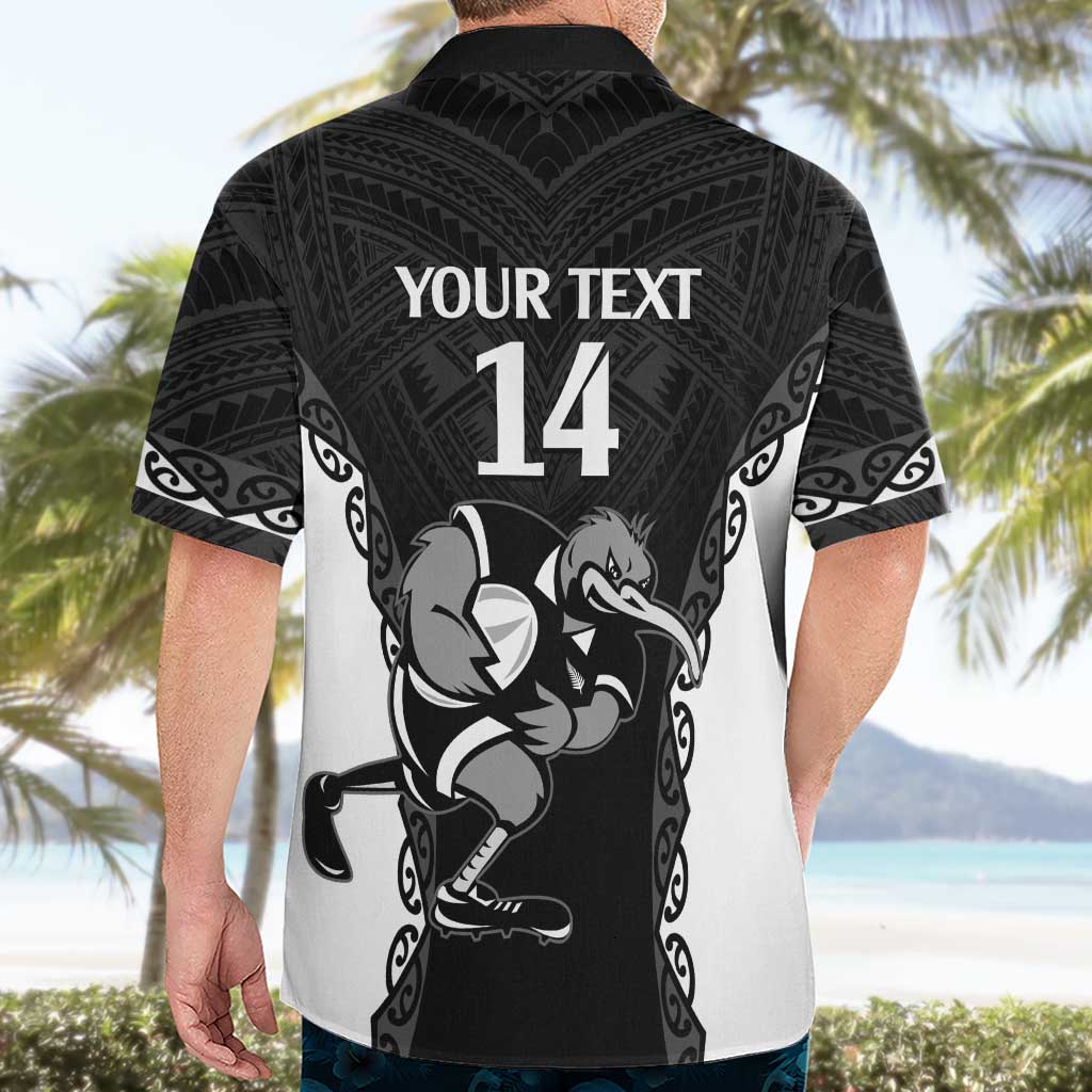 Aotearoa Rugby Custom Hawaiian Shirt Maori Kiwi - Mascot Style