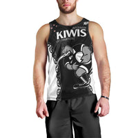 Aotearoa Rugby Custom Men Tank Top Maori Kiwi - Mascot Style