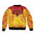 Papua New Guinea Rugby Custom Bomber Jacket Go Kumuls PNG - Polynesian Pattern