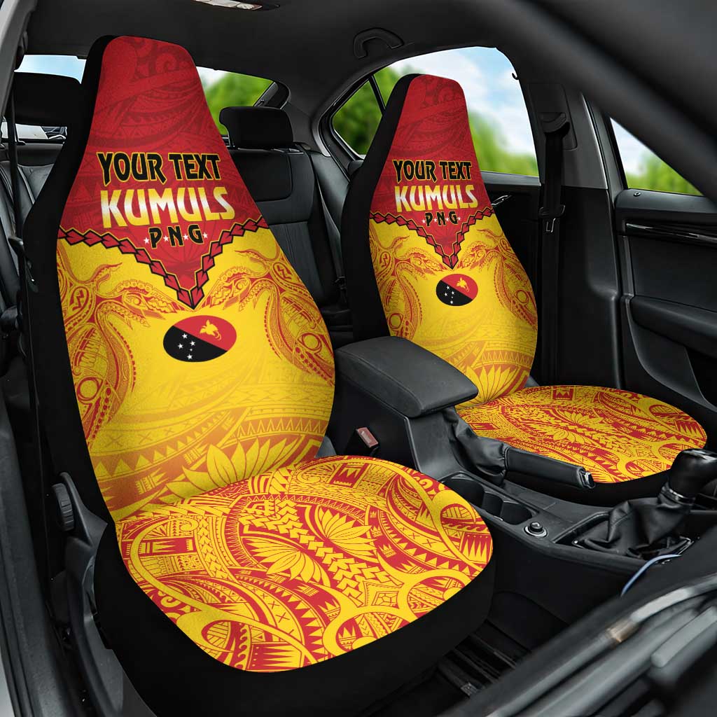 Papua New Guinea Rugby Custom Car Seat Cover Go Kumuls PNG - Polynesian Pattern