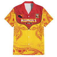 Papua New Guinea Rugby Custom Family Matching Long Sleeve Bodycon Dress and Hawaiian Shirt Go Kumuls PNG - Polynesian Pattern