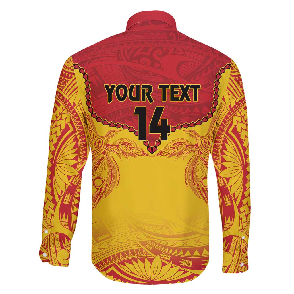 Papua New Guinea Rugby Custom Family Matching Mermaid Dress and Hawaiian Shirt Go Kumuls PNG - Polynesian Pattern LT14 - Polynesian Pride