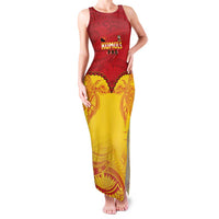 Papua New Guinea Rugby Custom Family Matching Tank Maxi Dress and Hawaiian Shirt Go Kumuls PNG - Polynesian Pattern