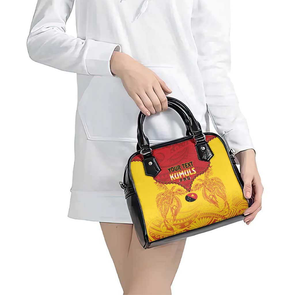 Papua New Guinea Rugby Custom Shoulder Handbag Go Kumuls PNG - Polynesian Pattern