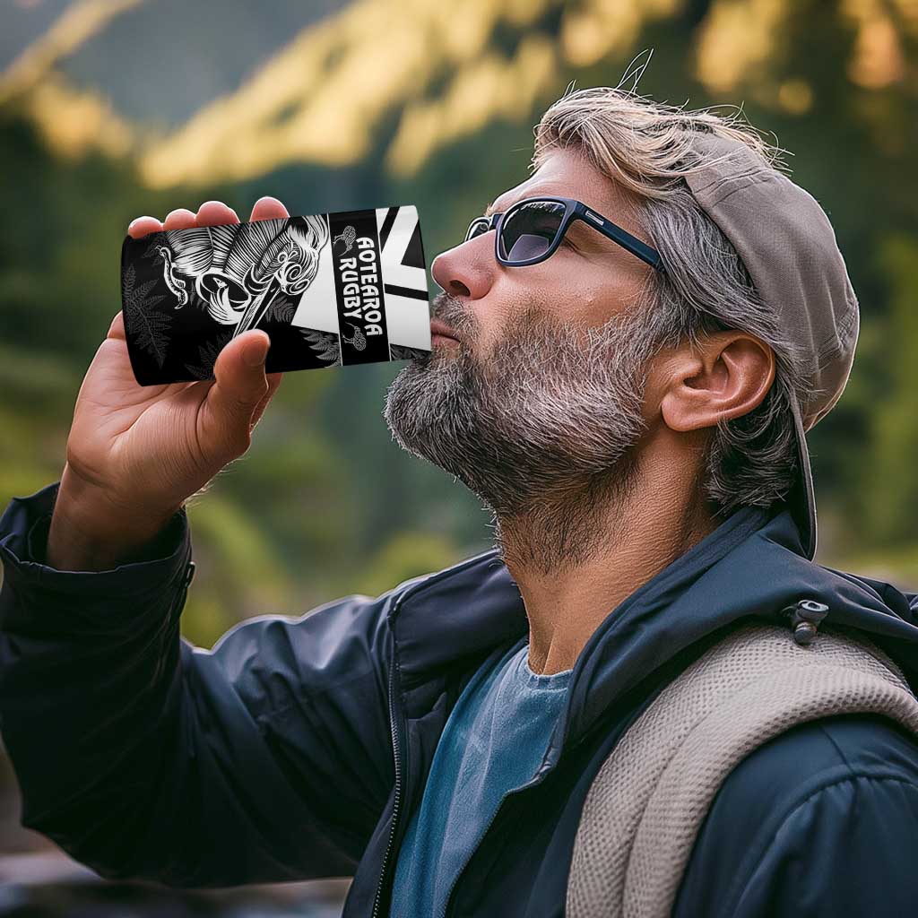 Custom Aotearoa Silver Fern Rugby 4 in 1 Can Cooler Tumbler 2024 Go Kiwi