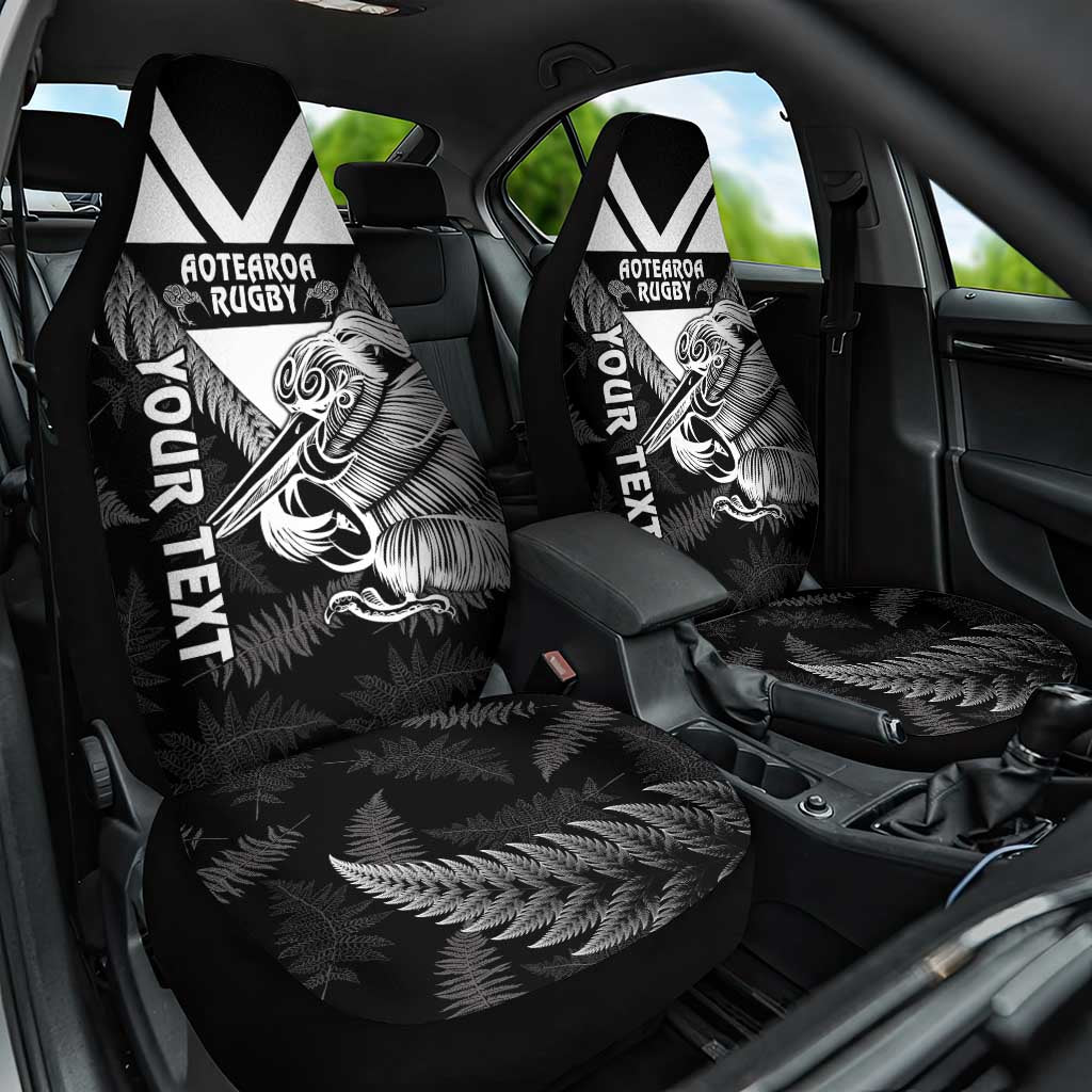 Aotearoa Silver Fern Rugby Custom Car Seat Cover 2024 Go Kiwi