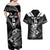 Aotearoa Silver Fern Rugby Custom Couples Matching Off Shoulder Maxi Dress and Hawaiian Shirt 2024 Go Kiwi