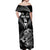 Aotearoa Silver Fern Rugby Custom Off Shoulder Maxi Dress 2024 Go Kiwi